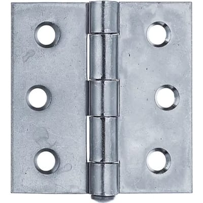 Alberts Scharnier Verzonken Schroefgaten + Rvs Losse Pen 76x76x2mm
