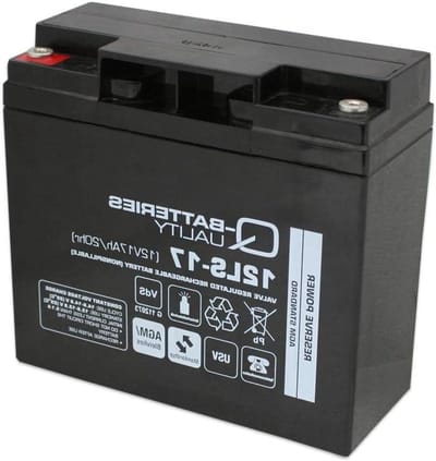 Oplaadbare Batterij - AGM Batterij VRLA - Noodstroom Toepassingen - VdS Goedgekeurd - 12V 17Ah - Zwart