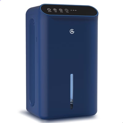AG340 Luchtontvochtiger - Luchtreiniger - Dehumidifier - Carbon Filter - Grote watertank 2.5L capaciteit, 750ml/D ontvochtiging, 10-35m2 bereik -energiezuinig, verlichting 7 kleuren - Voor huis, kamer, badkamer & kelder