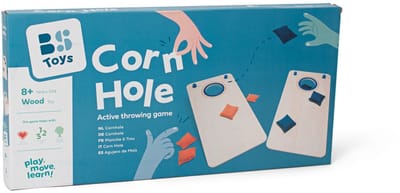 BS Toys Buitenspellen Bundel – Kubb + Cornhole Werpspel – Houten Spellen voor Buiten – Familie & Kinderen vanaf 6 jaar – Zomerspeelgoed (GA415 & GA486)
