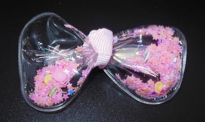 Strik confetti lichtroze met duckklem - Kinderen - Feestje - Bewegende confetti