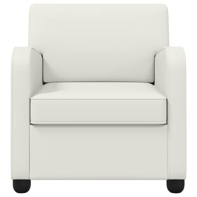 vidaXL - Fauteuil - Wit - Kunstleer