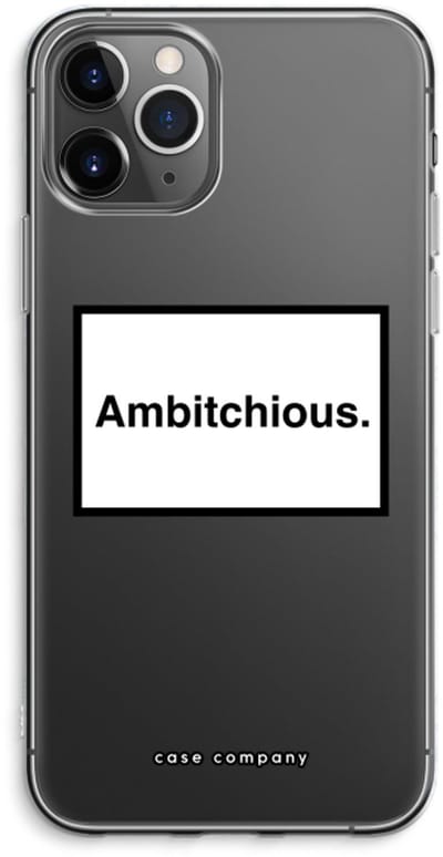 Case Company® - Hoesje geschikt voor iPhone 11 Pro Max hoesje - Ambitchious - Soft Cover Telefoonhoesje - Bescherming aan alle Kanten en Schermrand