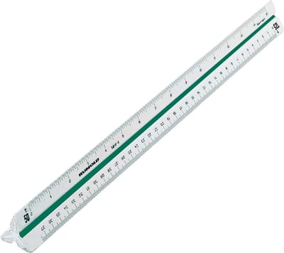 Schaalstok rumold 150/30 din 1:2.5/5/10/20/50/100 | 15 stuks