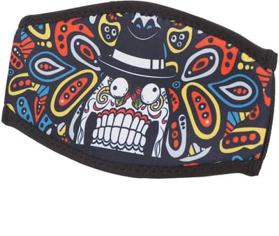 Allecto - Teror Duikmasker Haarband - Dubbelzijdige Neopreen Haarbescherming - Grappige Tanden - Snorkelmasker Riem - Cartoon-Print - Voor Duikers