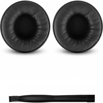 Set Oorkussens voor Jabra Headset - Move Oorkussen - Move Wireless / 25h / BackBeat FIT 500 / BackBeat FIT 505 - Kunstleer met Traagschuim - Zwart
