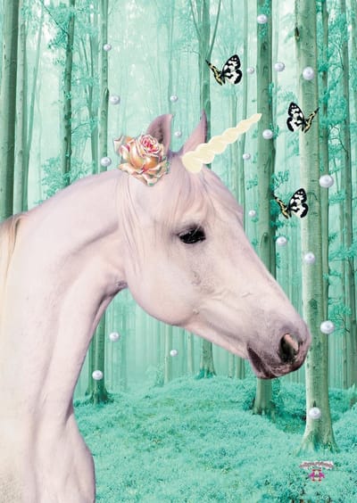 Kunstboer Kaart Unicorn - Kaart Eenhoorn - Kaartensetje Unicorn