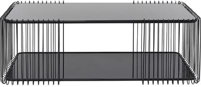 Salontafel Wire Double 120x60cm zwart Kare Design