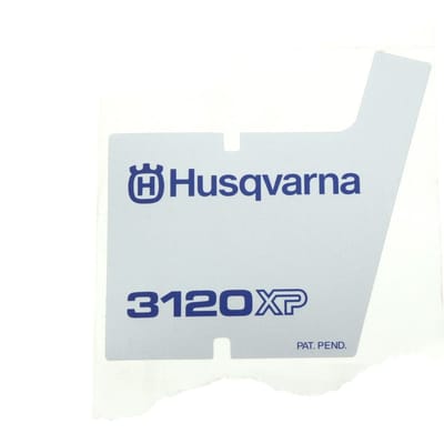 Husqvarna 3120xp starterkap sticker