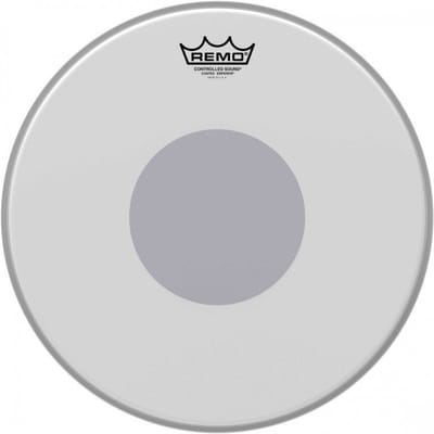 Remo BE-0114-10 Emperor Coated 14 inch drumvel, Black Dot