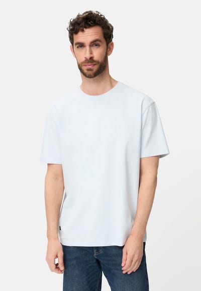 camel active T-Shirt in relaxed Fit - Maat menswear-L - Hemelsblauw
