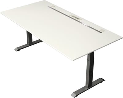 Kerkmann - Zit sta bureau Move Boost 4 - 200x100cm - wit-antraciet