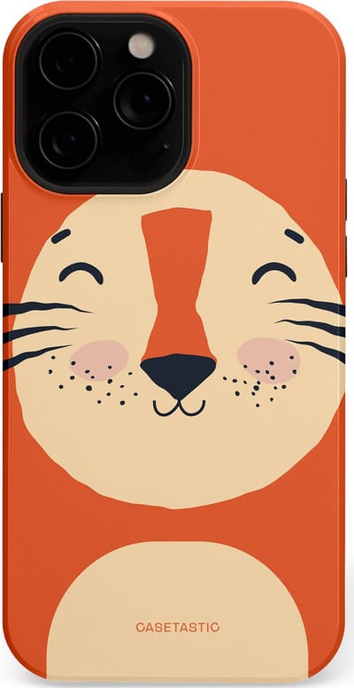 Casetastic hoesje geschikt voor Apple iPhone 13 Pro Max - MagSafe - Dubbellaagse bescherming - Knuffelkopjes tijger - Fashion Case - Terracotta Zand