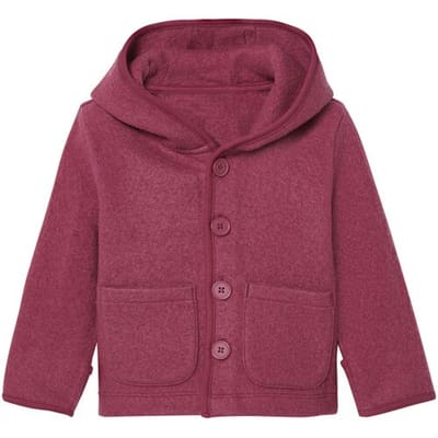 lupilu Wollen baby vestje (Aubergine, 62/68)