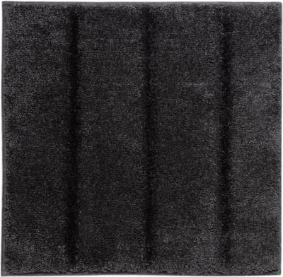 Casilin WC-mat Antislip Ray - 60x60cm - Toiletmat - Vierkante Badmat - Waterabsorberend - Wasbaar en Sneldrogend - Acryl - Grijs, Donkergrijs