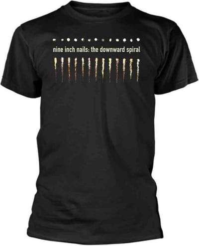 Nine Inch Nails - Downward Spiral Heren T-shirt - M - Zwart