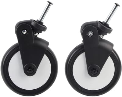Dailygoods- Kinderwagen Rubber Wielen - Verwisselbare Voor-/Achterwielen - Geschikt voor Baby Yoyo/Vovo - 360 Graden Rotatie - Slijtvast/Duurzaam - Gewicht 785 g