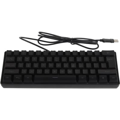 Mechanisch Toetsenbord 61 Toetsen RGB Achtergrondverlichting Ultradun Draagbaar Bedraad Toetsenbord voor Thuis Kantoor