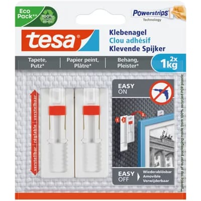 Tesa Verstelbare Klevende Spijkers 1kg - 2 Stuks