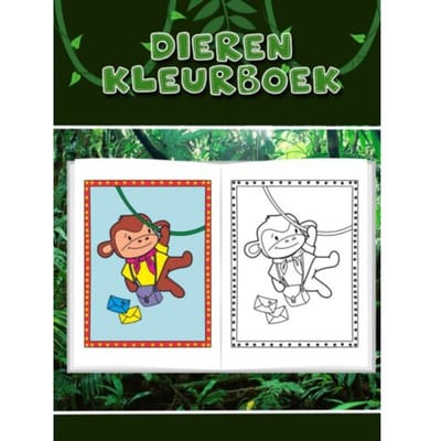 Leuk Dieren Kleurboek Voor Kinderen - Mieke Stevens