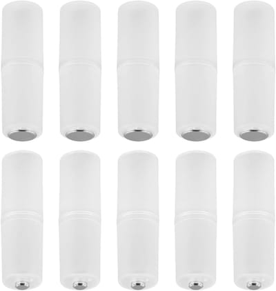Batterij Adapter - AAA naar AA - Apparaten Voeden - Verlengt Batterijduur - 10 Stuks - Zwart