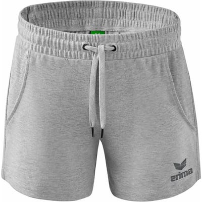 Erima Essential Team Sweatshort Dames - Licht Grey Melange | Maat: 36