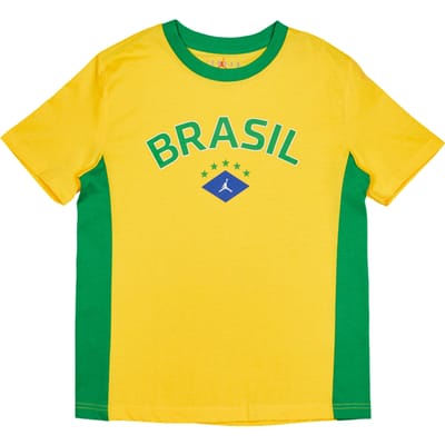 Jordan P6 85 Nvl T-shirts Kinder - Geel - Maat 128 - 137 CM - Katoen Jersey