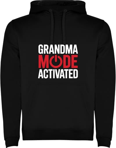 Zwarte Hoodie Grandma Mode Activated - Oma Modus Geactiveerd - Grootmoeder - Humor Maat M