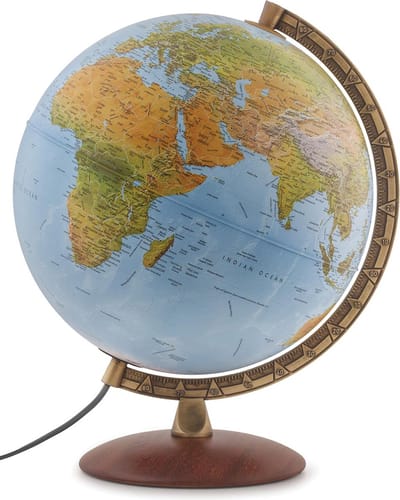 Tecnodidattica - Astra (LUXUS) EU LED - Nederlands - Hout/Kunststof - Wereldbol - Ø30cm