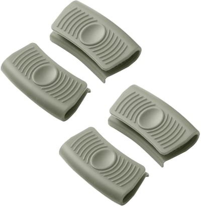 Mmgoqqt- 2 Paren Hoge Hittestandige Silicone Handvathoezen - Anti-Slip - Wassenbaar Herbruikbaar - Geschikt Voor Gietijzeren Pannen Friturenpannen