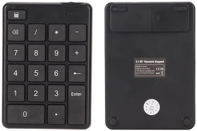 Dailygoods - Draadloze Nummerpad - Bluetooth Nummerblok - Externe Slim Financiële Boekhouding - Draagbaar - 19 Toetsen - Geschikt voor Laptop en Deskt...
