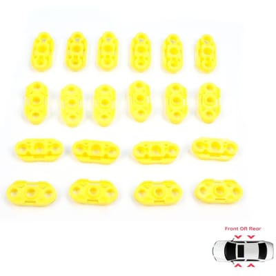 BWR19-2 20 Pièces Clips de Guidage pour Lève-Vitre pour Buick Pontiac Oldsmobile Impala Cadillac GM Saab 20369894 20369895