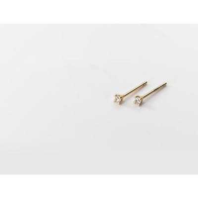 Boucles d'oreilles à perles Puces Argent Sterling 925 Bijoux Fins Minimalistes Belles Puces d'Oreilles Pour Femmes Argent 925 beige