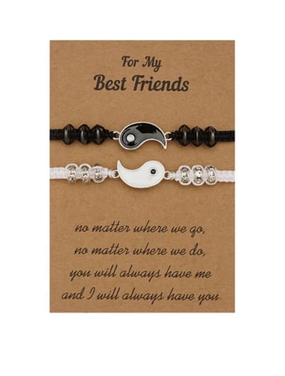 Vriendschapsarmband Set Ying Yang - Emmyrovi - Armband - Sieraden