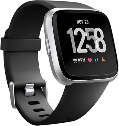 Ulanax® | Horlogebandje - Smartwatchbandje - Siliconen - Zwart - Geschikt voor Fitbit Versa 2 / Lite