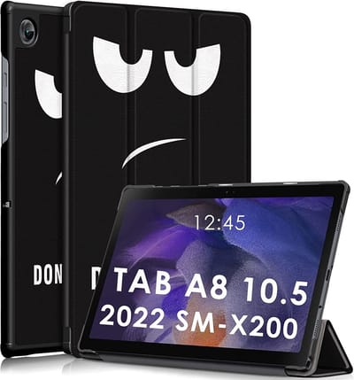 Samsung Galaxy Tab A8 Hoes Quote - Samsung Tab A8 hoesje (10.5 inch 2021) smart cover - Tab A8 hoes bookcase - hoes Samsung Tab A8 2021 - hoesje Samsung Galaxy Tab A8 2021