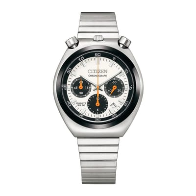Citizen Bullhead Challenge Timer AN3660-81A Horloge - Staal - Zilverkleurig - Ø 38 mm