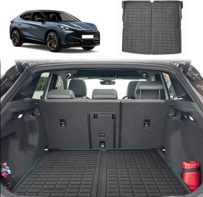 Trunk mat voor Cupra Tavascan 2025 2026 - Opvouwbare TPE all-weather mat, 3D-scanning, multifunctioneel en perfect passend