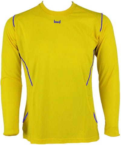 KWD - Sportshirt Mundo - lm - Maat M - Geel/blauw