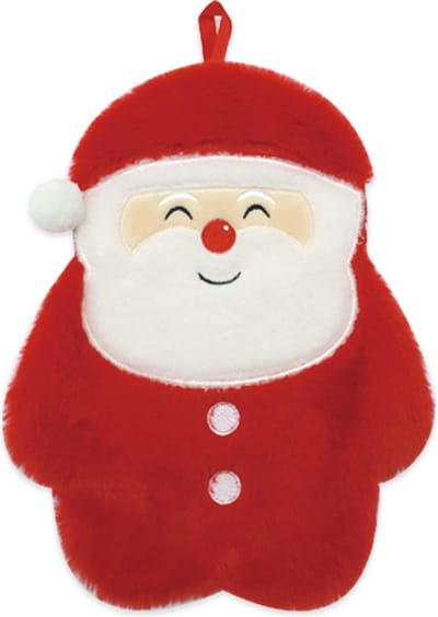 Kerstman Warmwaterkruik – 1L – Super Zacht – Kerst Cadeau – Fleece