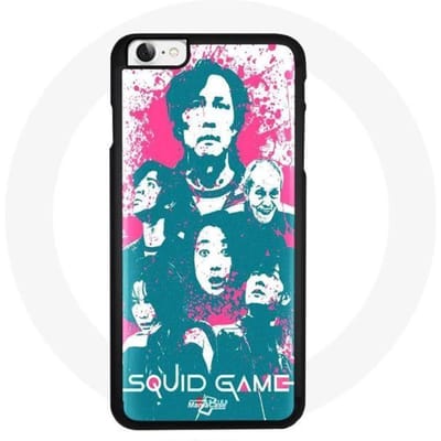 Coque Iphone 4 - Maniacase - Souple - Noir - Squid Game - Mixte