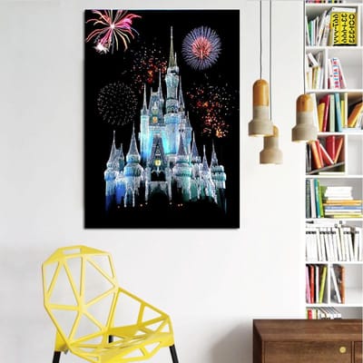 Peinture diamant 5D à faire soi-même, perceuse complète, broderie ronde, mosaïque, décorations, Art domestique 20X30CM black