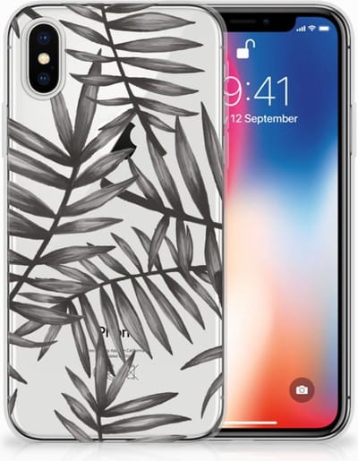 Apple iPhone X | Xs TPU Case Leaves Grey