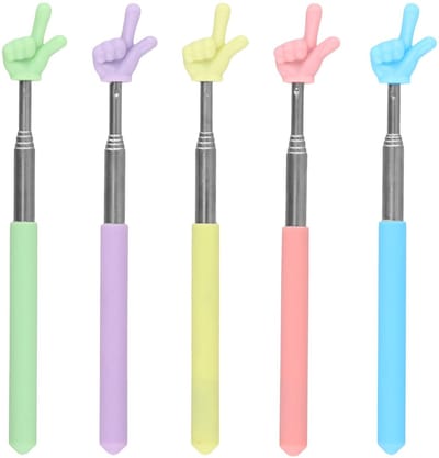 Dailygoods- Aanwijsstok Uitschuifbaar 68 cm - Aanwijsstok Handje - Aanwijspen - Vinger Lezen - Verstelbaar - Schokbestendig - Aanwijsstokje