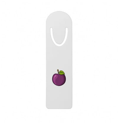 Hacebo® - pruim metalen boekenlegger - Fruitschaal - fruit liefhebbers - steenvrucht - gezond eten Bladwijzer boekenleggers - 12.7 cm x 3.2cm