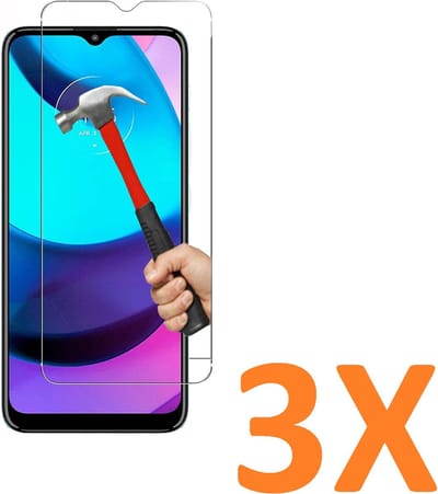 Screenprotector Glas - Tempered Glass Screen Protector Geschikt voor: Motorola Moto E20 / E30 / E40  - 3x