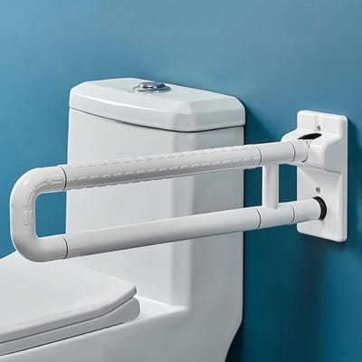 Toilet Bar - Steunbeugel Badkamer - Veiligheid Thuis - Inklapbaar Ontwerp - 70 cm - Wit
