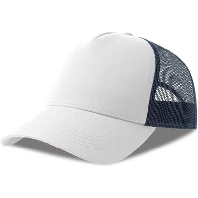 Atlantis Headwear Rapper Cotton-S Cap AT535 - white/navy - One size