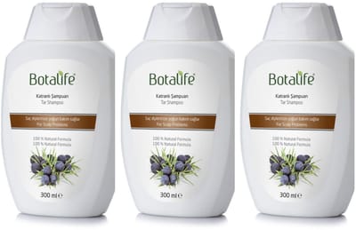Botalife - Shampoo - Shampoo met Teer - Natuurlijke Shampoo - Haarverzorging -SLS Vrij - Parabens Vrij - Silicones Vrij - Alcohol Vrij - 300 *3 ml