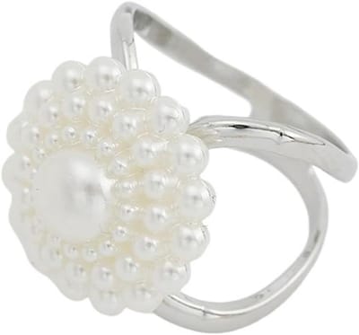 Sjaal ring - Zijden sjaal gesp - Sjaal versieren - Met broche speld - 23 cm - Zilverkleurig